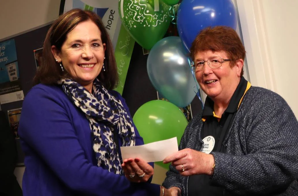 General Manager Ellie Webb and President of the Rotary Club of Albury. Pic Les Smith