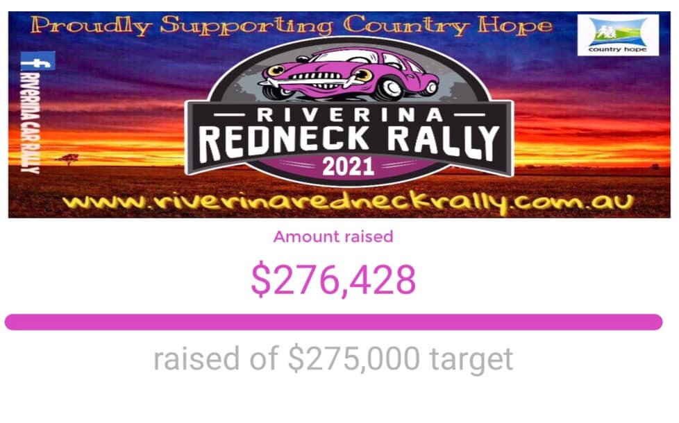 🙌🏽🙌🏽 2021 Riverina Redneck Rally reaches fundraising target 🙌🏽🙌🏽