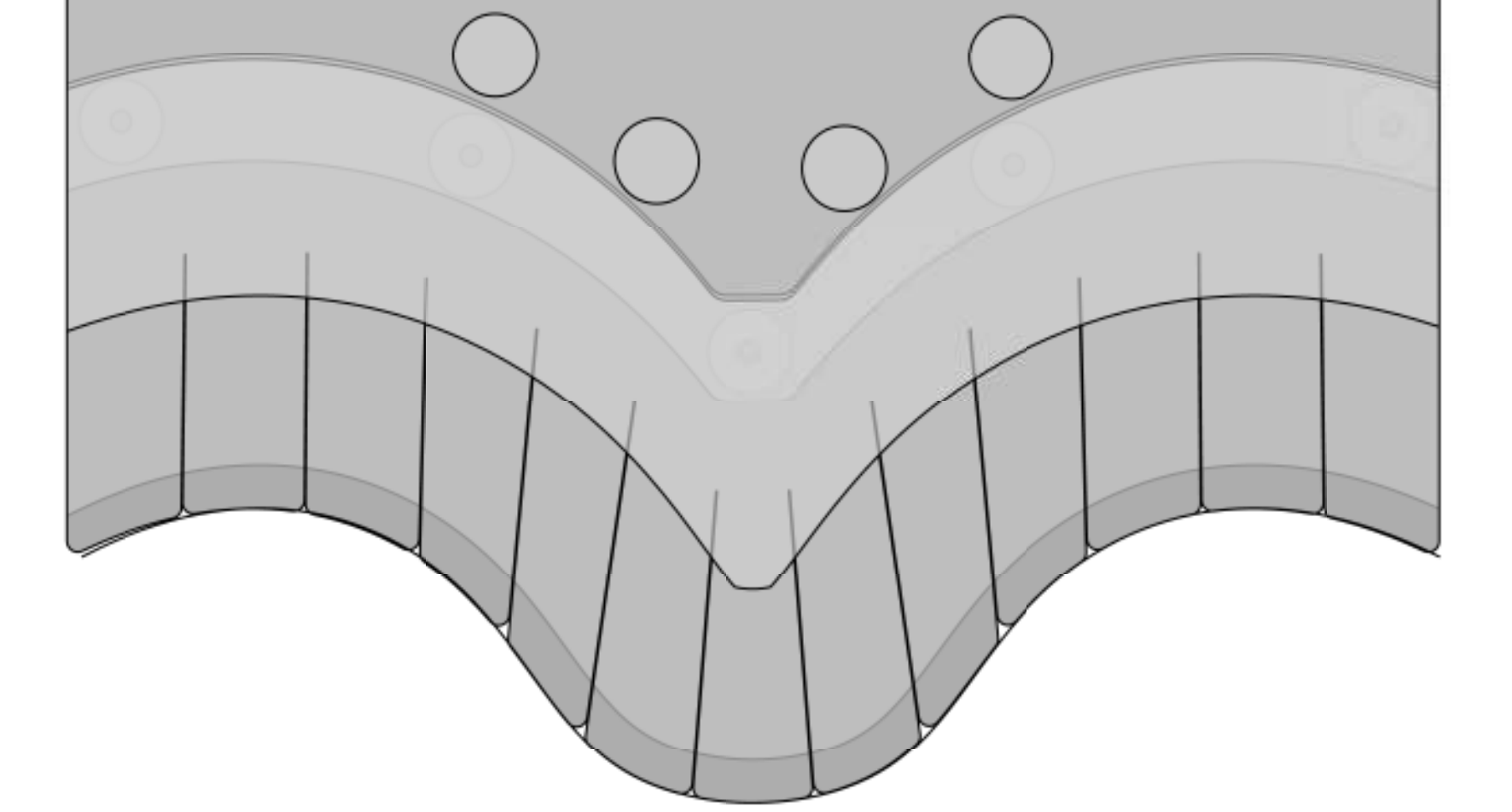 Working with Tom @ imagineFORM , this transformed into a beautiful wave pattern.