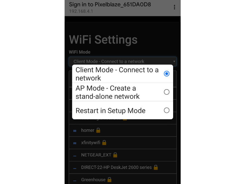 Connect to a Wi-Fi network, or create your own when you don't have access to one
