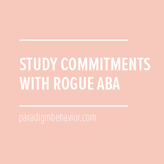 Study Commitments with Rogue ABA