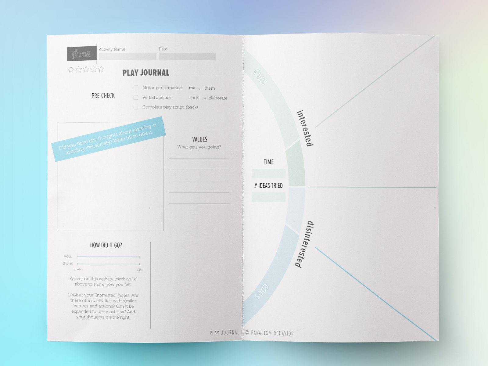 Play Journal Template