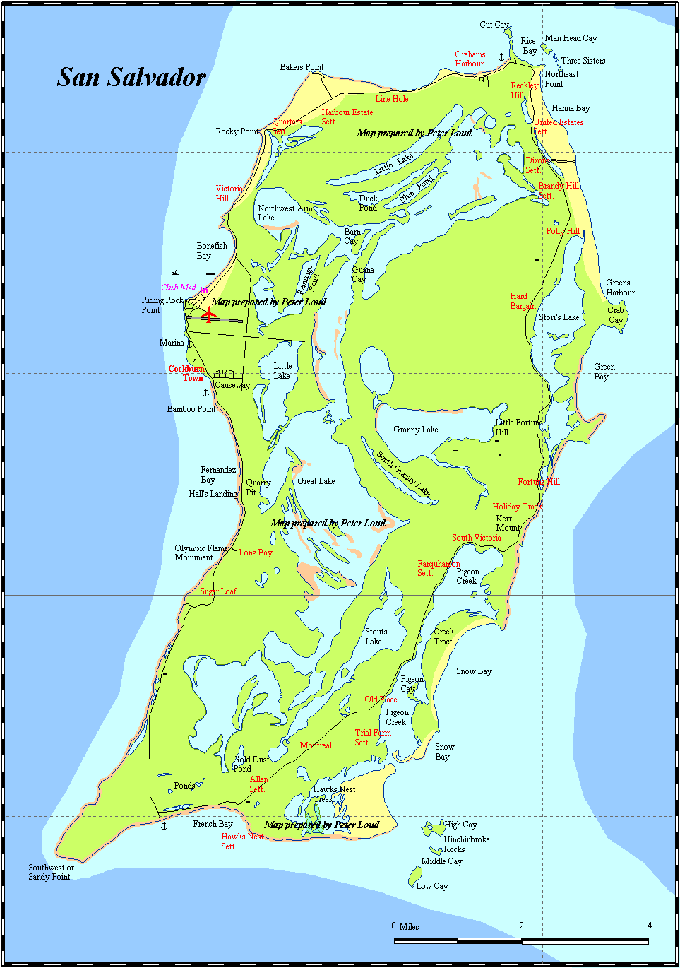 San Salvador Island, The Bahamas - Home of Five National Parks!