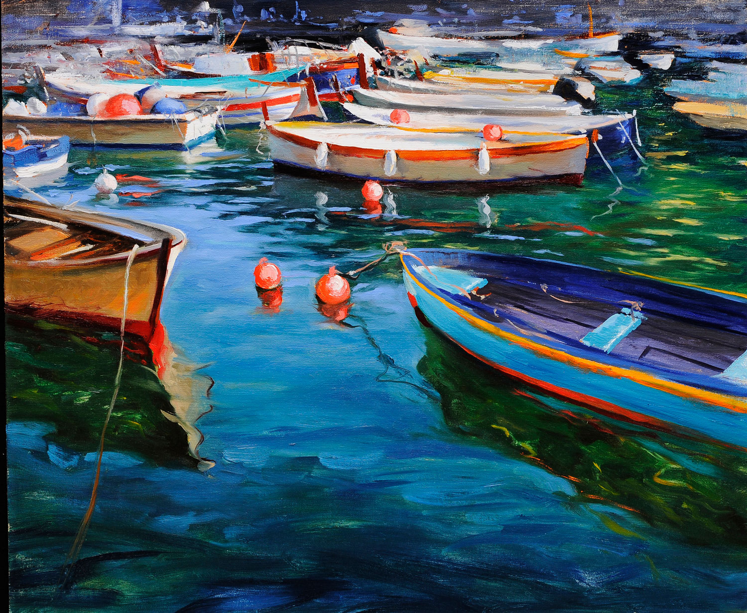 "Fishing Boats of Portofino, Italy"