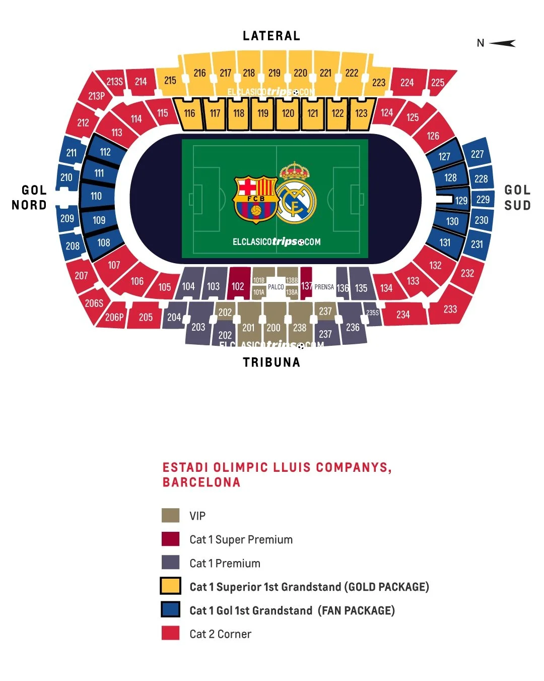 Seating Charts — El Clasico Trips