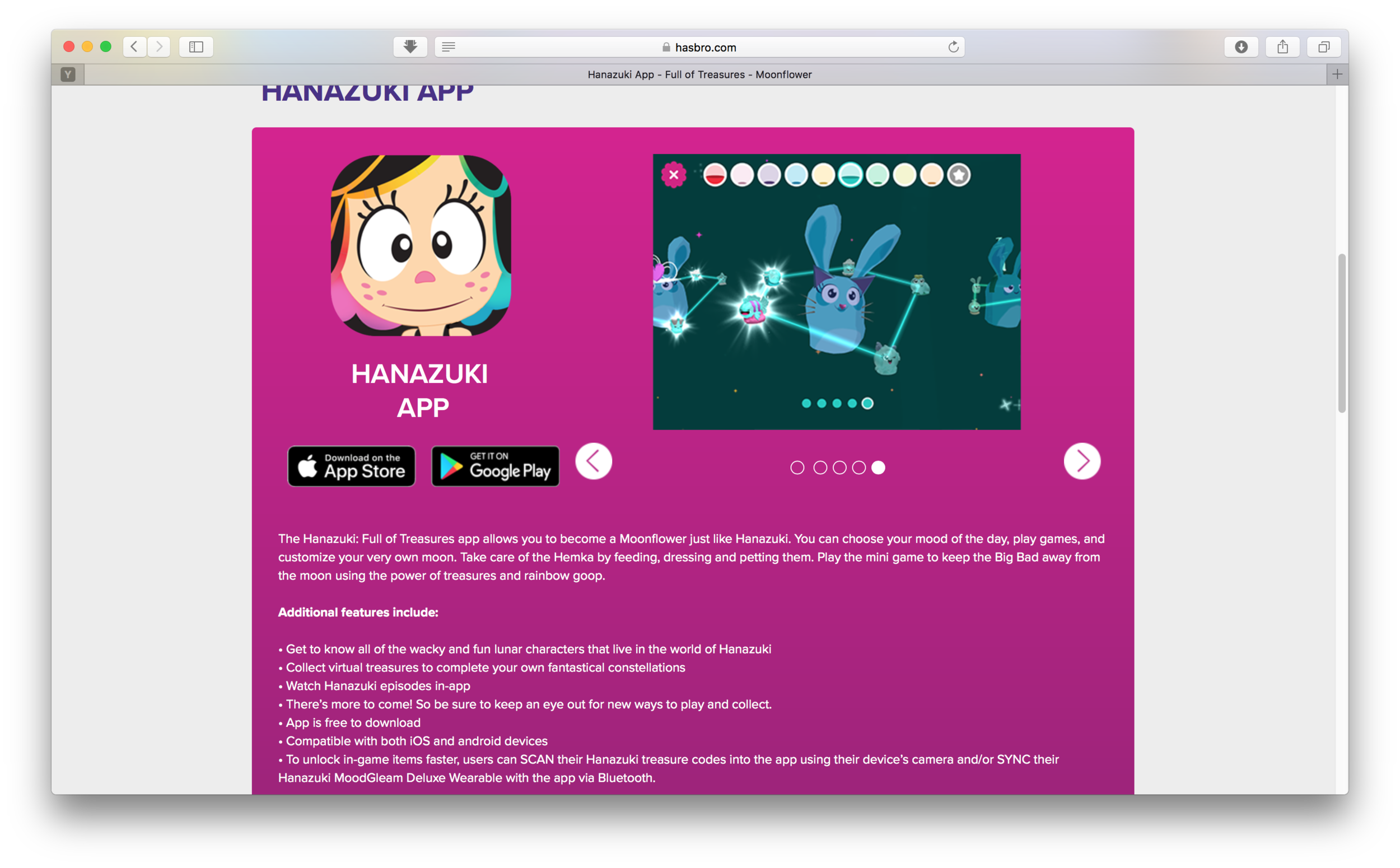 Hanazuki App ©Hasbro