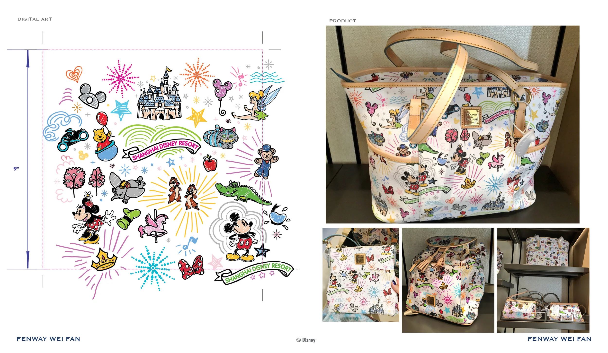 SHDR 2016 Dooney & Bourke Sketch Collection ©Disney