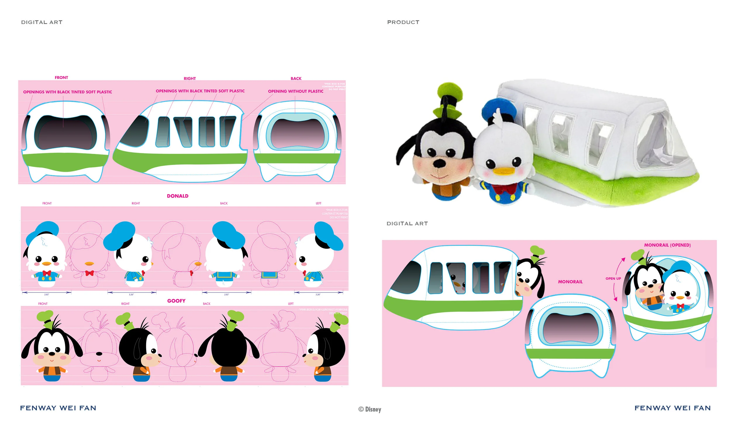 Monorail Plush Play Set ©Disney