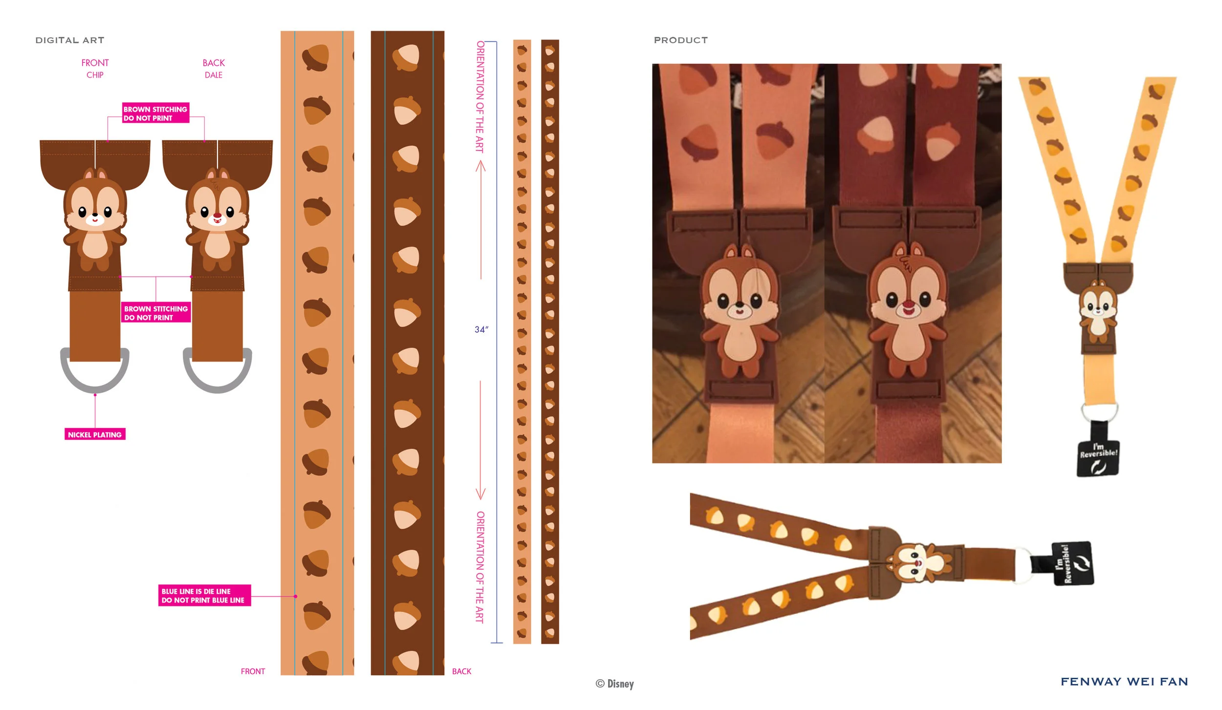 ChipDale PVC Buddies Lanyard ©Disney