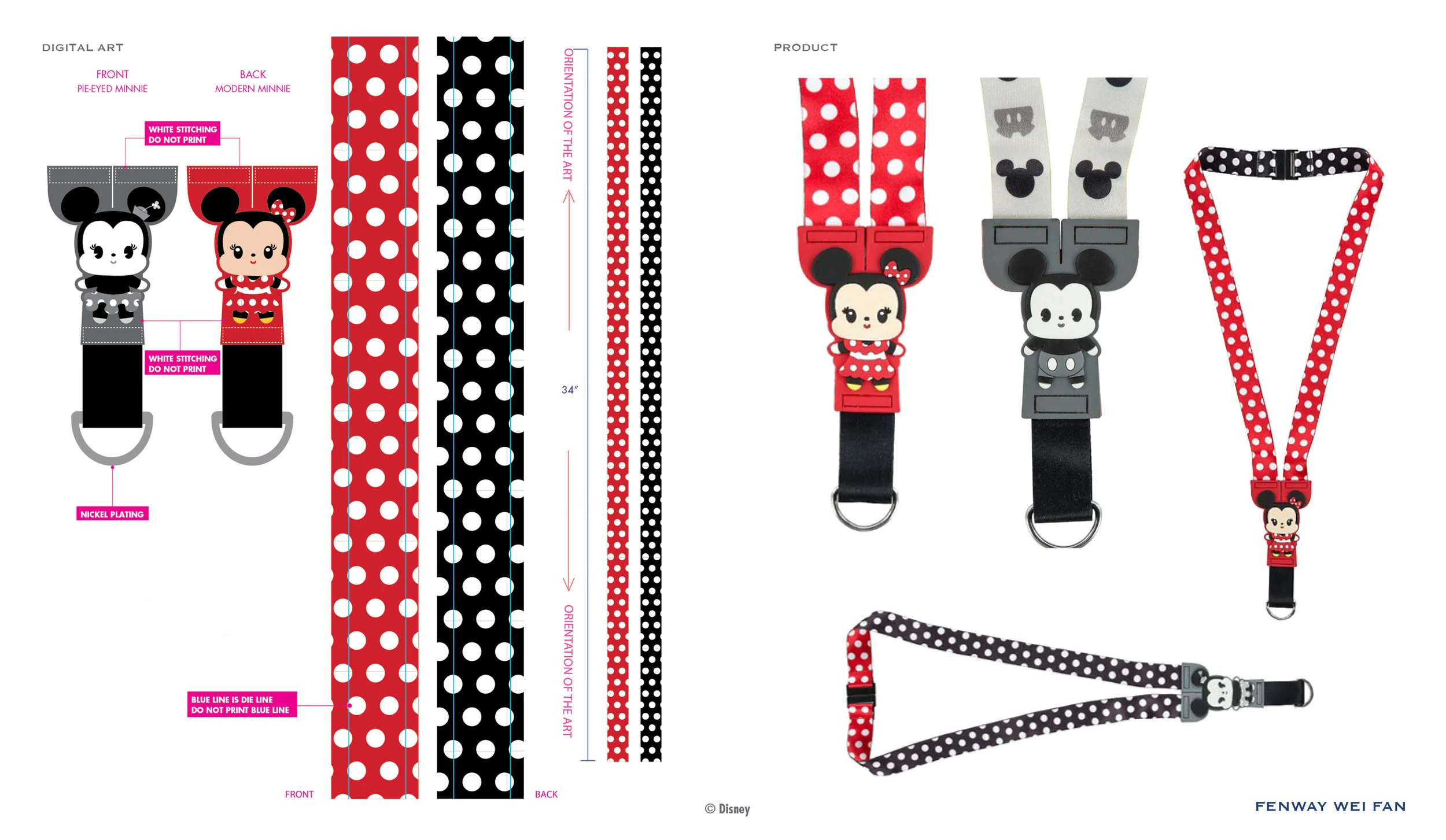 Minnie PVC Buddies Lanyard ©Disney