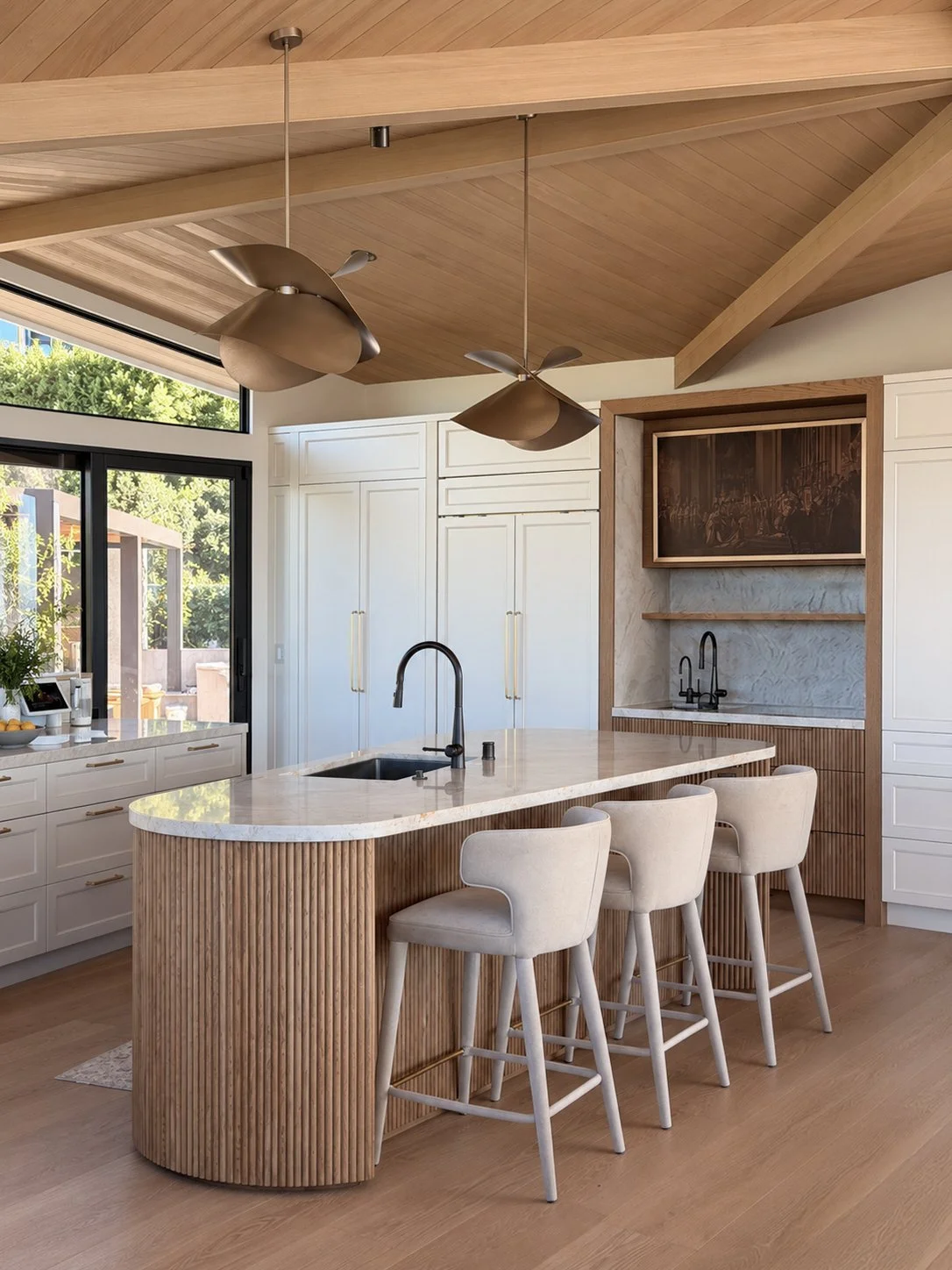 Warm Modern Kitchen with Sculptural Fans.jpg
