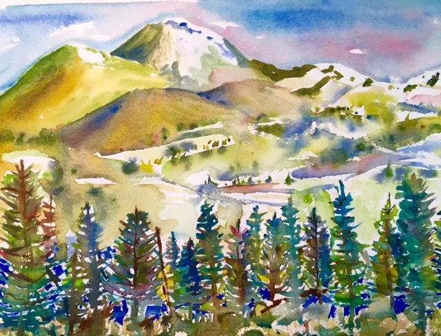 San Francisco Peaks with Forest