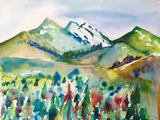 San Francisco Peaks, Trees, Meadow