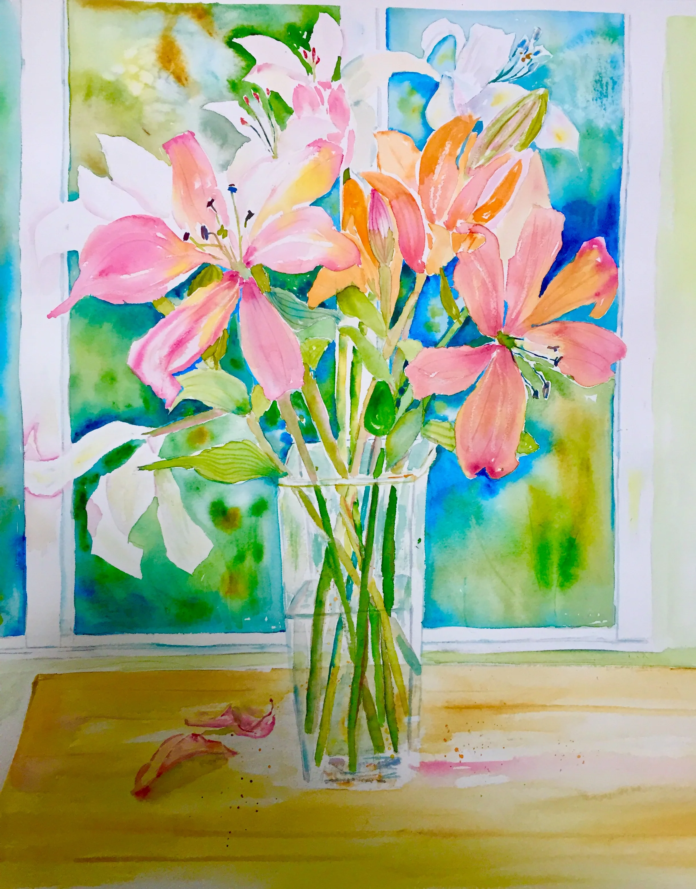 "Birthday Lilies"