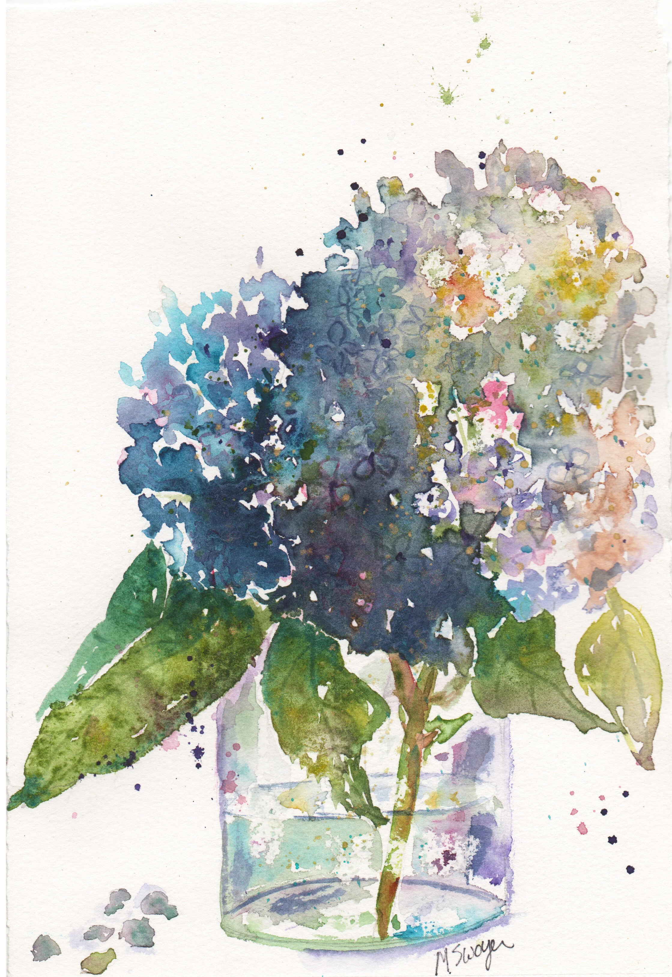 "Late Summer Hydrangea"