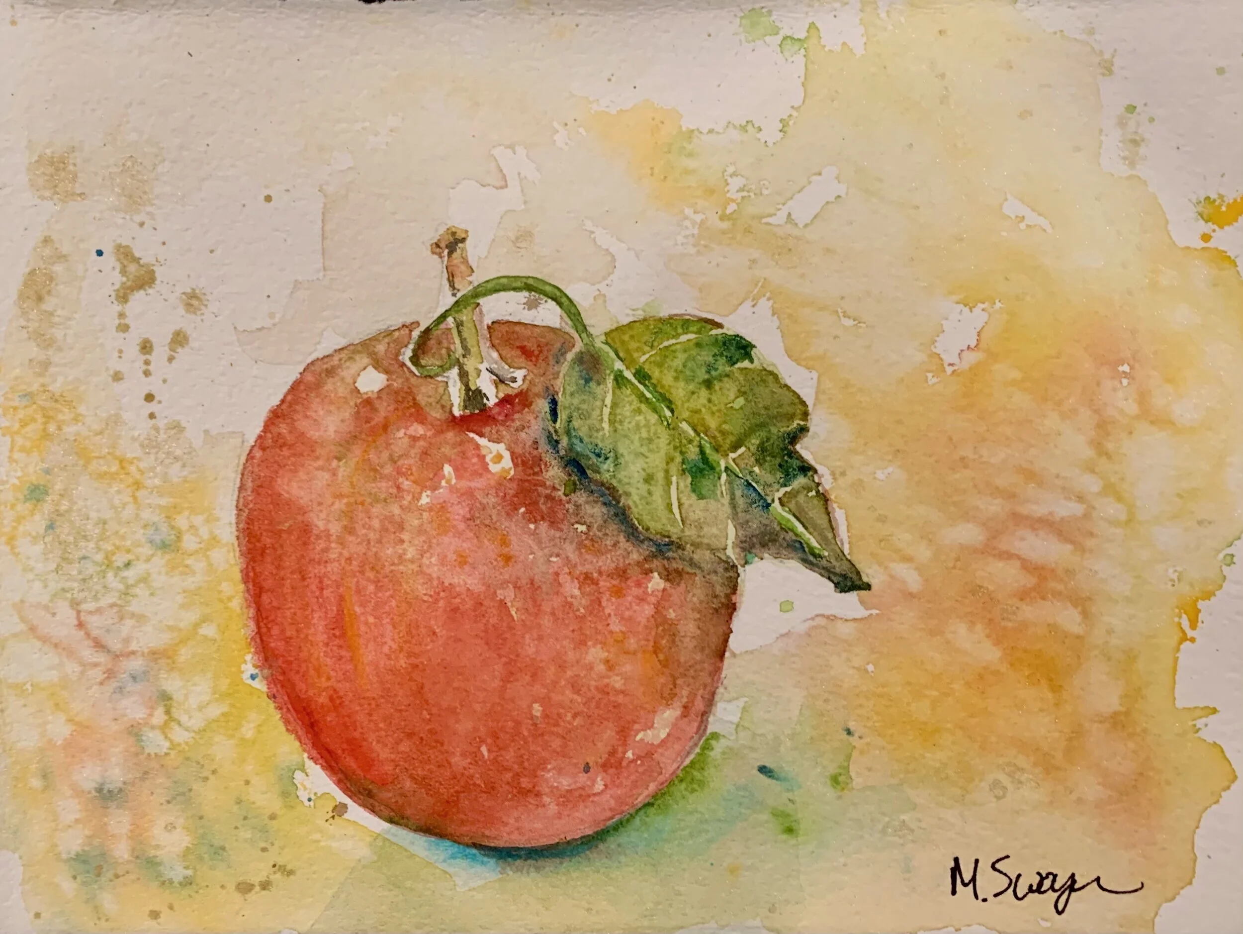  This image, $55,  has sold. Click  here t o contact me about commissioning a similar painting. 