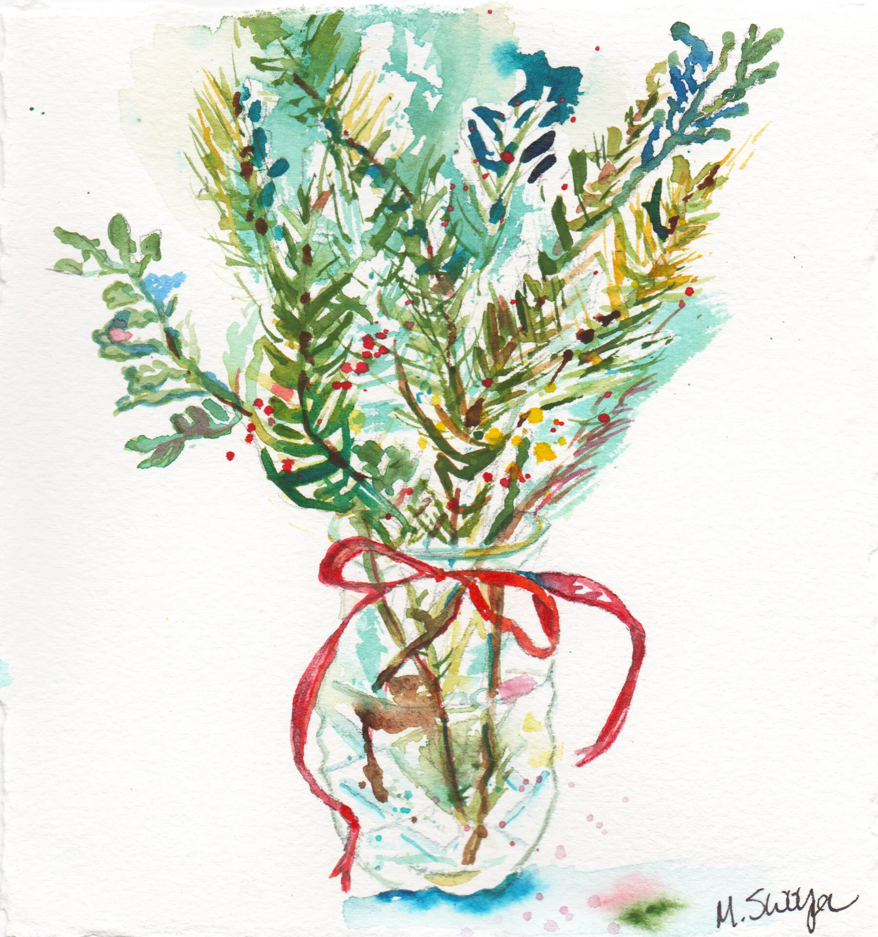 "Christmas in a Tiny Vase"