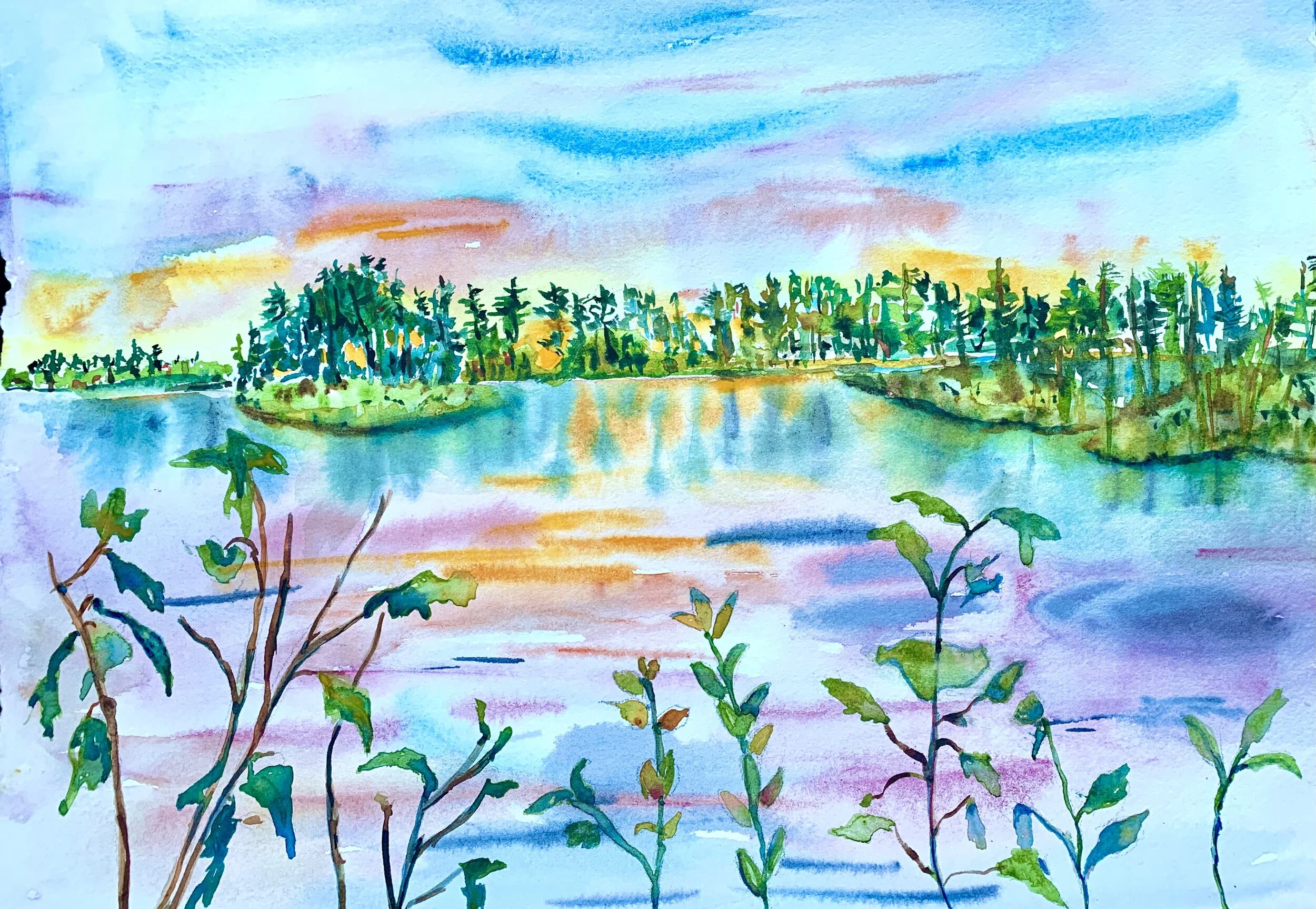 "Seney at Sunset"