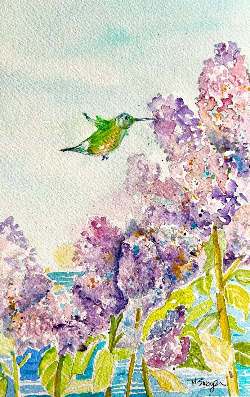 "Lilacs and a Hummer!"