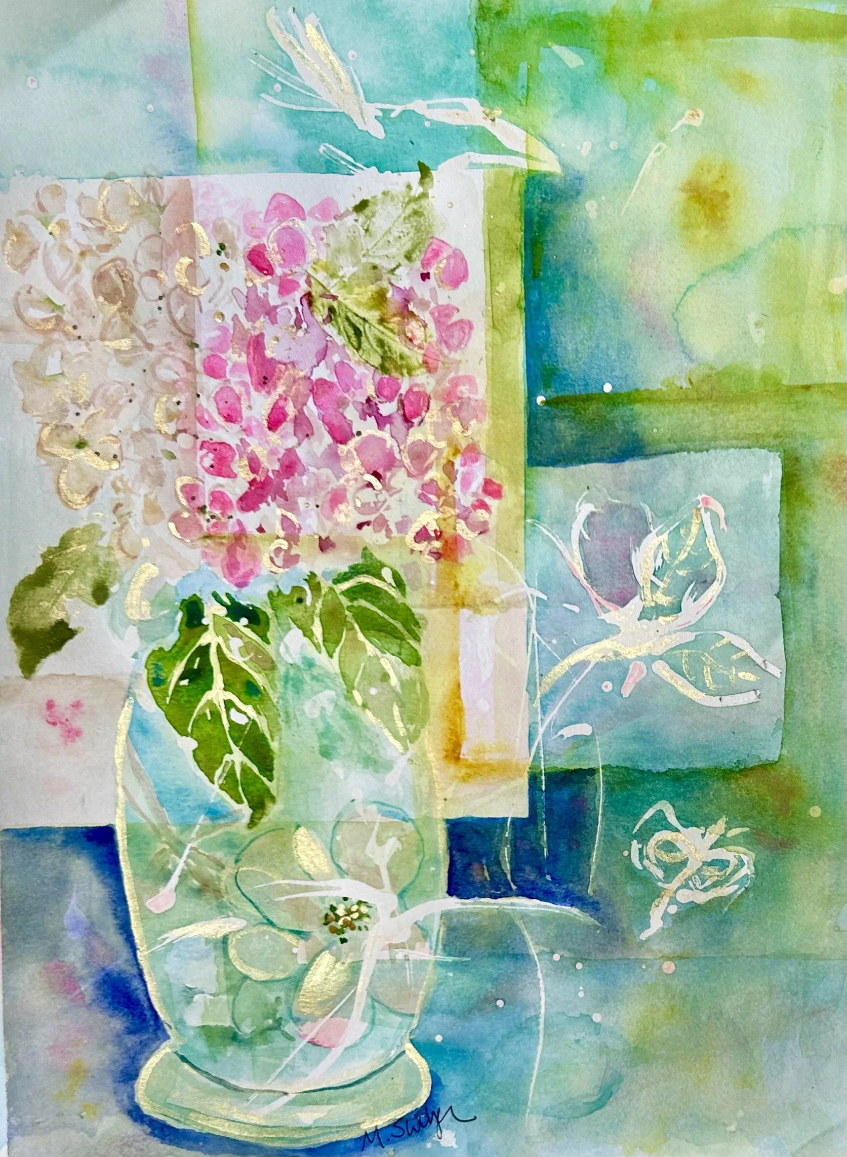 "Hydrangea Angles" 