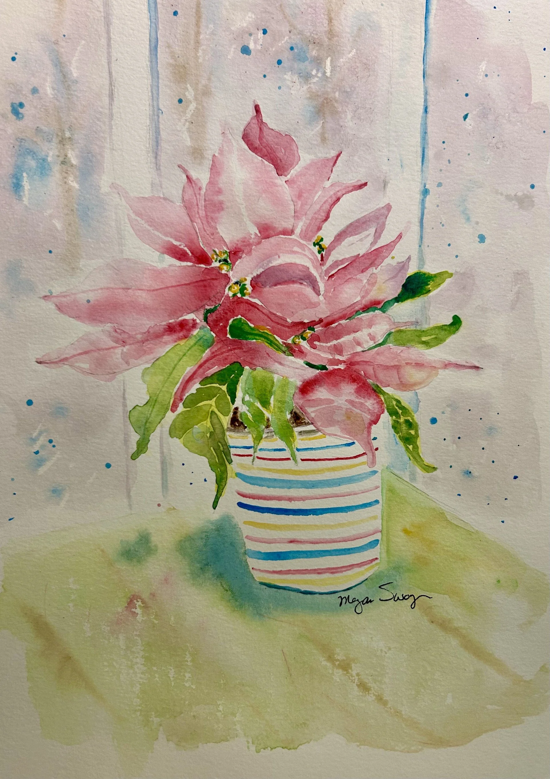 "Poinsettia Pop n Snow!"