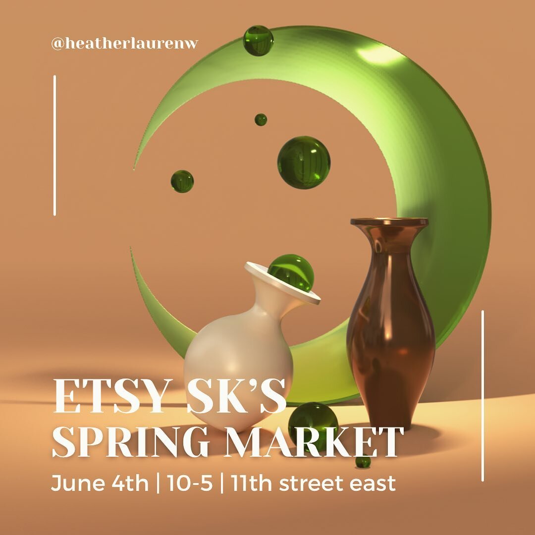 Excited to say I&rsquo;ll be attending the @etsysk spring market this year alongside many talented creators! I am working to get a batch of magical little pottery items made specially for the market. I hope to see you there! 😊✨🤍
.
.
.
.
#potterystu
