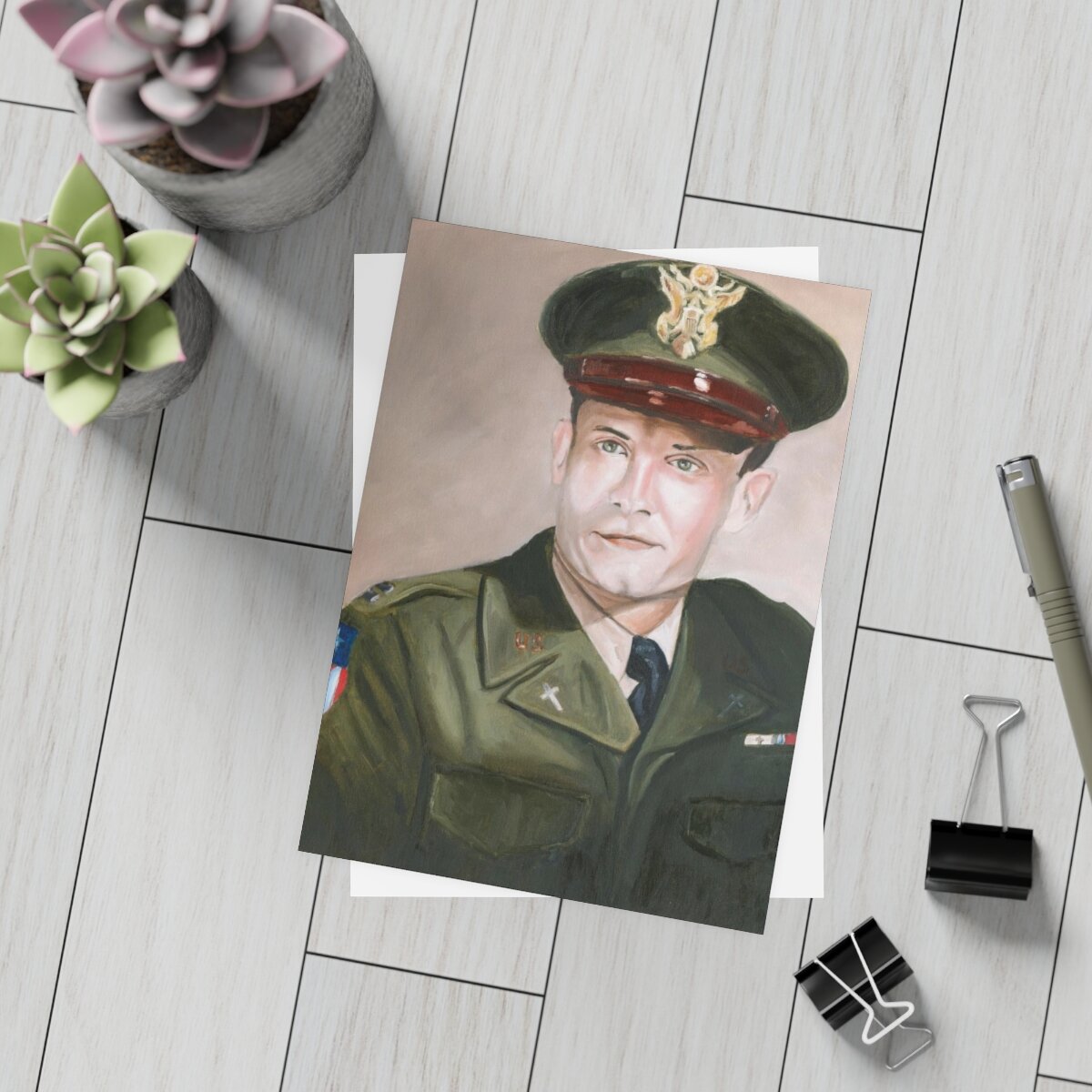 Fr. Emil Kapaun Portrait Postcard Bundles (envelopes included)