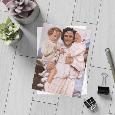 St. Gianna Beretta Molla Portrait Postcard Bundles (envelopes included)