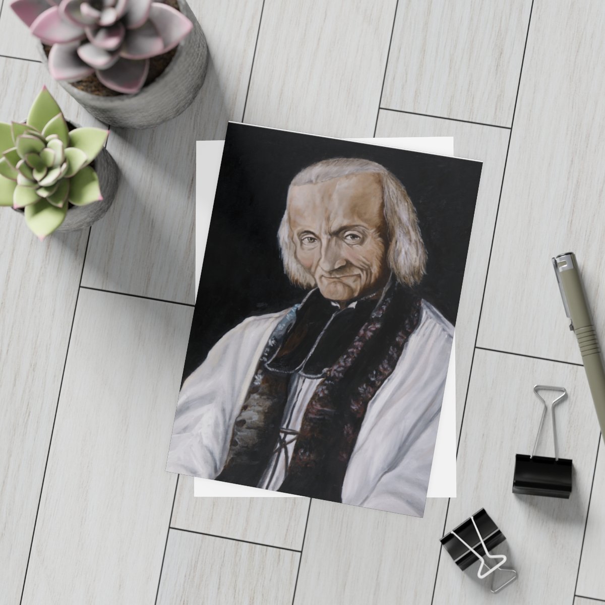 St. John Vianney Portrait Postcard Bundles (envelopes included)