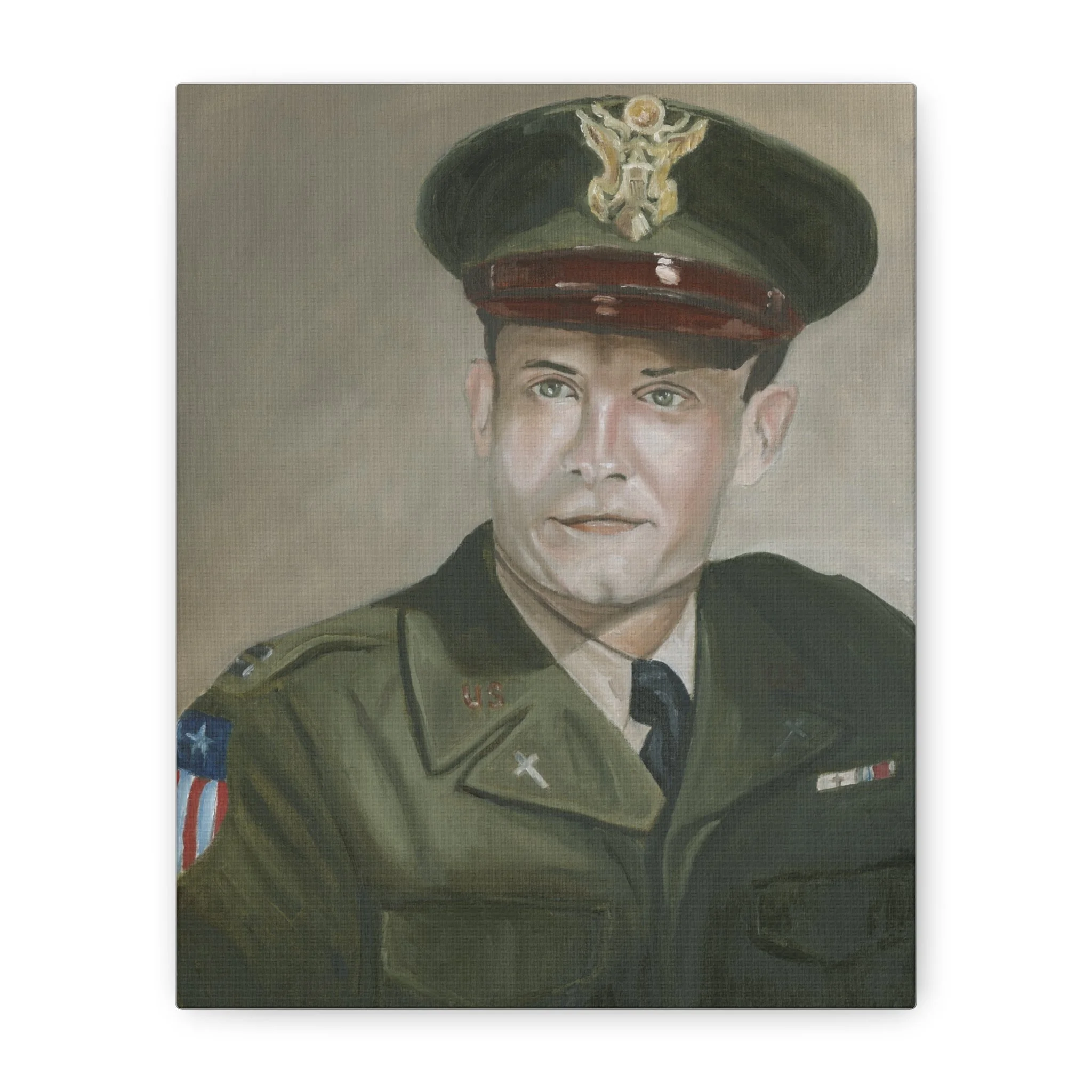 Fr. Emil Kapaun Portrait Gallery Wrapped Canvas Print
