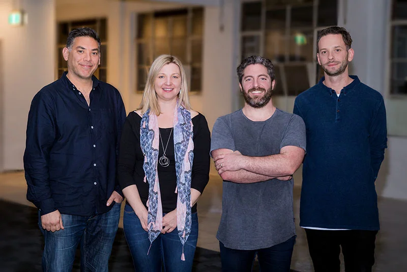 Paul Naphtali with AmazingCo co-founders Silvia Hope, Jeremy Cox and Nick Brozovic.