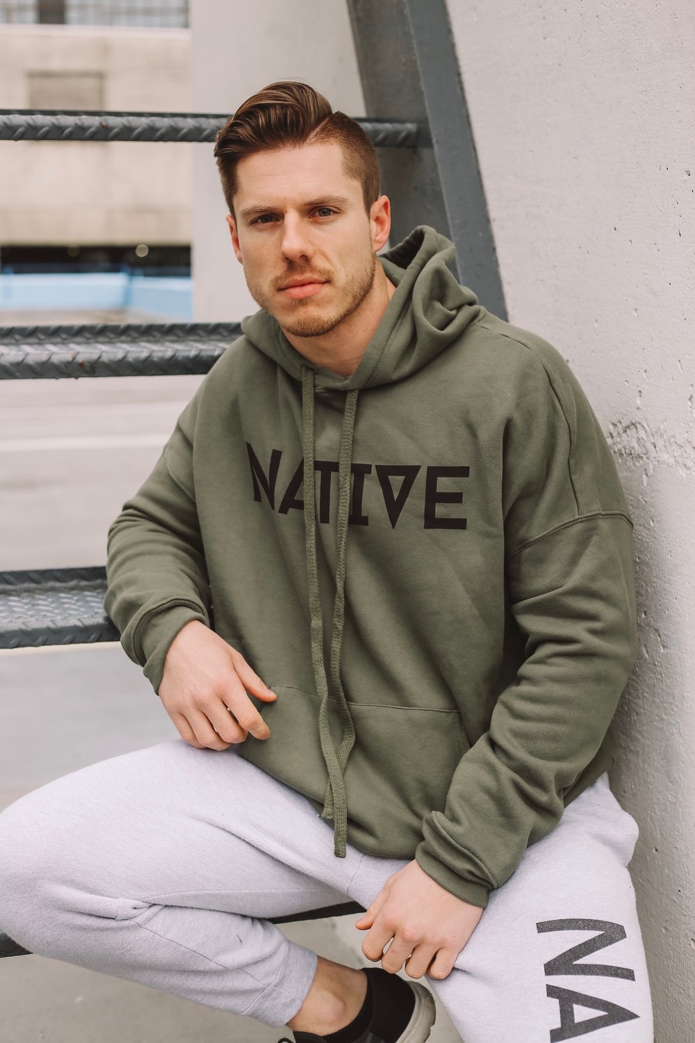 Unisex Fleece Hoodie - Military — Native in Nashville ™ by Amber Ford