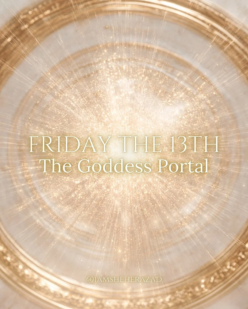 Friday the 13th carries an ancient frequency of the divine feminine in her power. 🌹

Long before it was feared, it was revered as a day of the Goddess. 

A day woven into lunar time, into the thirteen cycles of renewal that shape the body, the tides