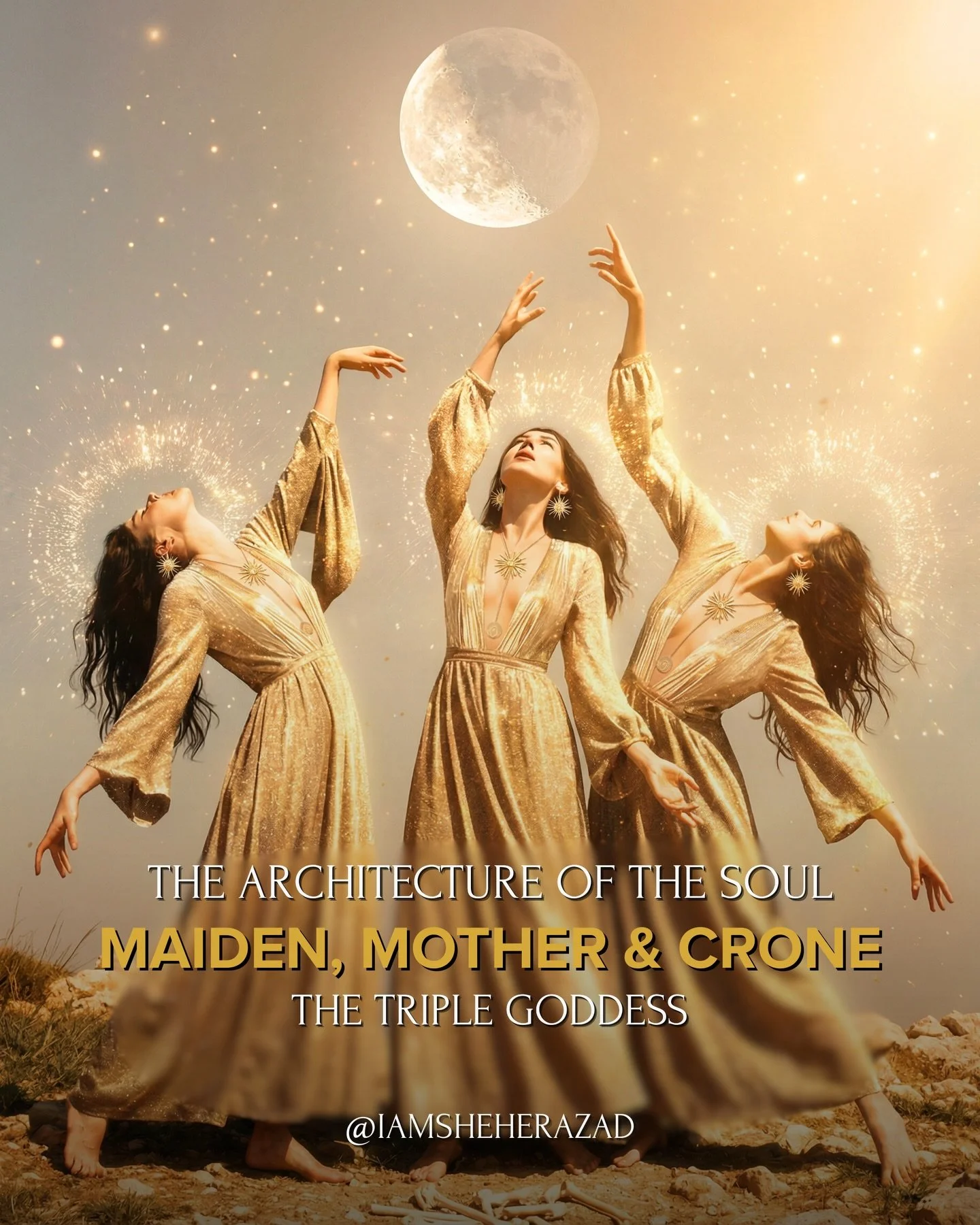 In the feminine mysteries, a woman is never meant to live inside a single archetype.

Maiden, Mother, and Crone are living phases of consciousness, not age markers. Each holds essential wisdom for a woman&rsquo;s vitality, clarity, and power.

The Mo