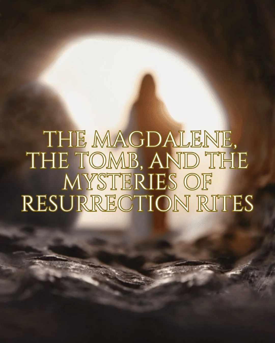 Mary Magdalene arrived at the tomb as a high initiate of the rites of resurrection.

She was prepared for this moment since birth. She was chosen for this act.

She carried oils prepared for sacred work.
Myrrh. Aloe. Resin.
Substances used across anc