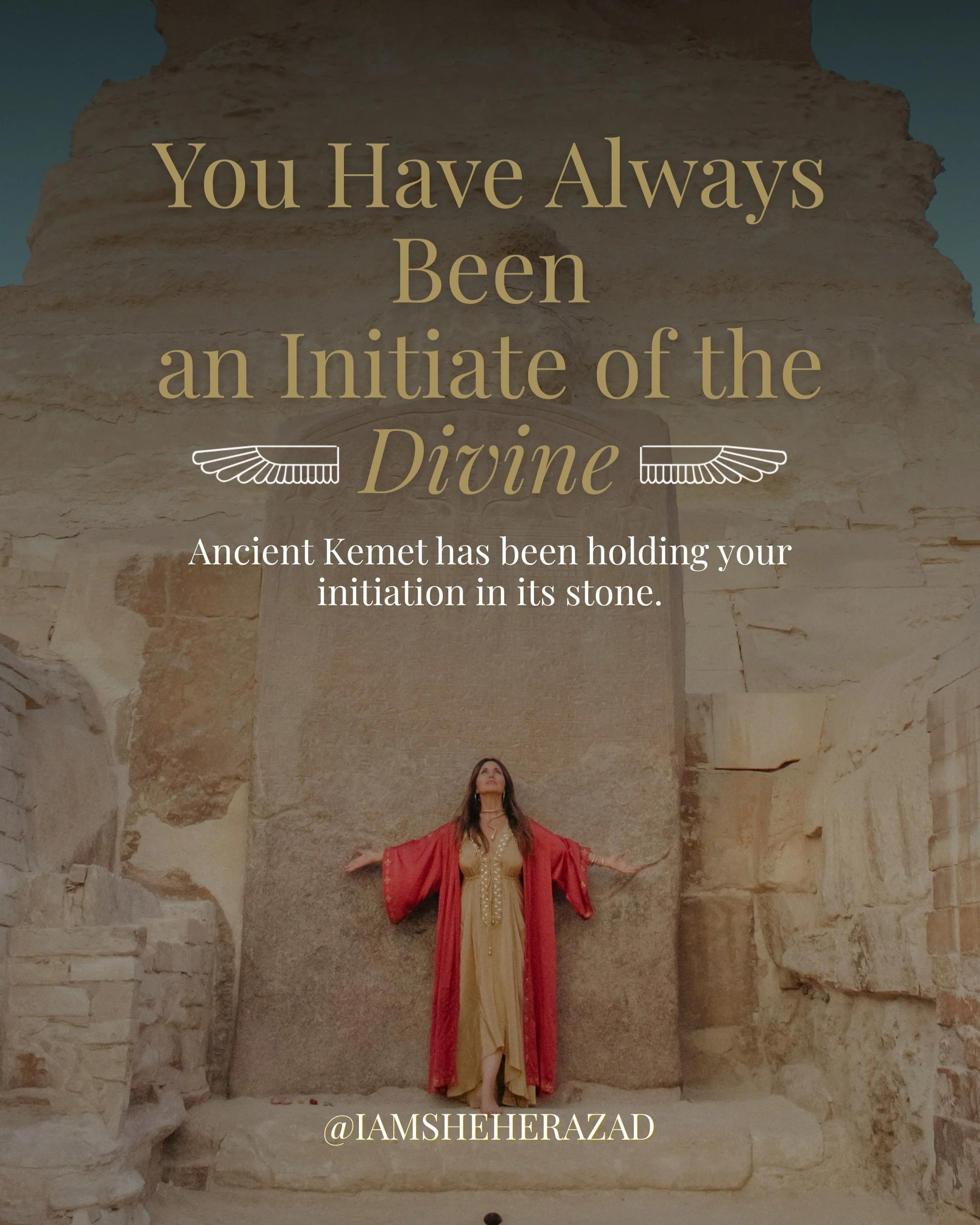 In the air. In the ancient stone. In the way your whole body grows still the moment you arrive in the land of Kemet.
🌟🏺

The ancients built this civilization around one sacred truth. That the human being is a divine being. That the body carries cod