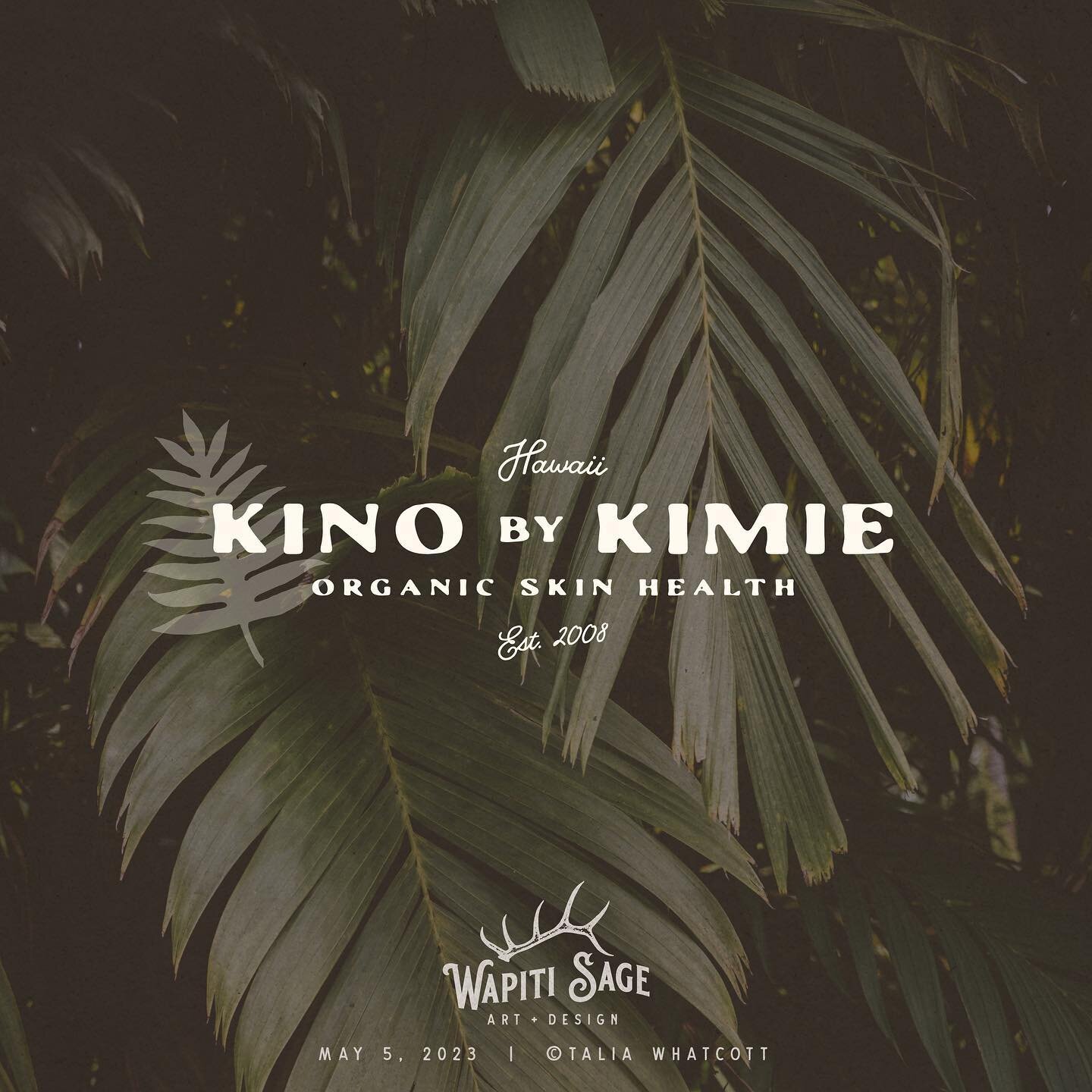 A little change of pace and it was so refreshing! I got to help @kino_by_kimie with her rebranding for her esthetics and skincare business based in beautiful Hawaii. 🌿Can&rsquo;t wait to show you the rest!

#westernbranding #vintagebranding #hawaiil