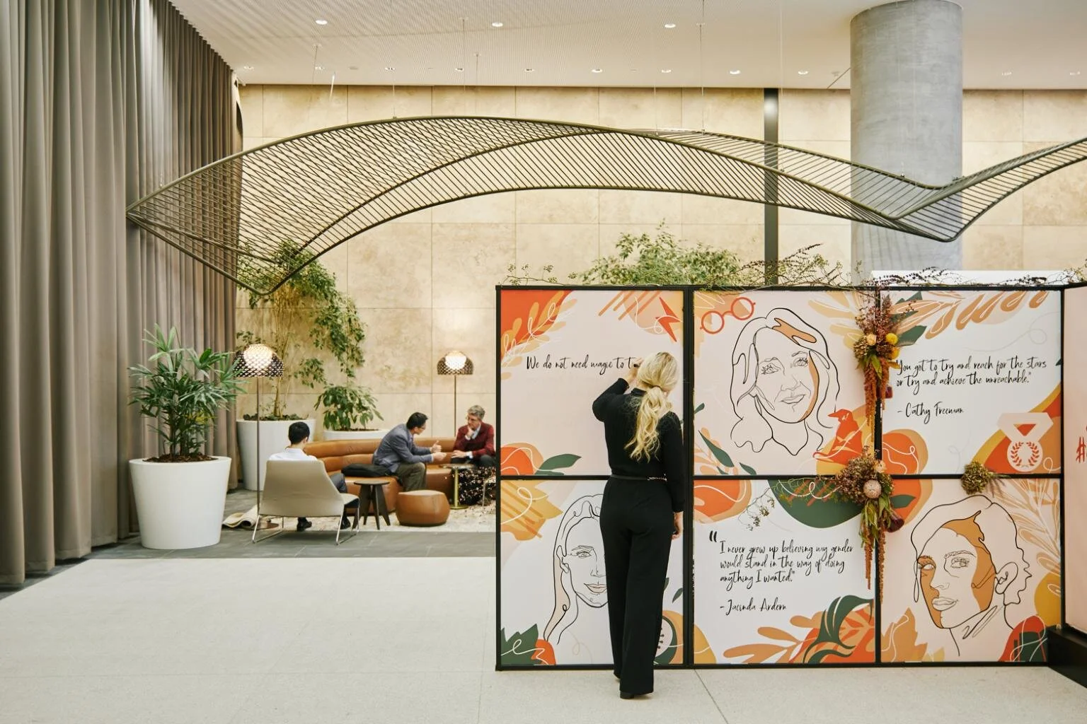  I loved working with Lendlease &amp; iD Collective Pty Ltd  for hashtag#IWD2020 this week, featuring 10 large-scale portraits of inspirational women and their powerful quotes on equality. Very proud to work alongside incredibly talented women on a d
