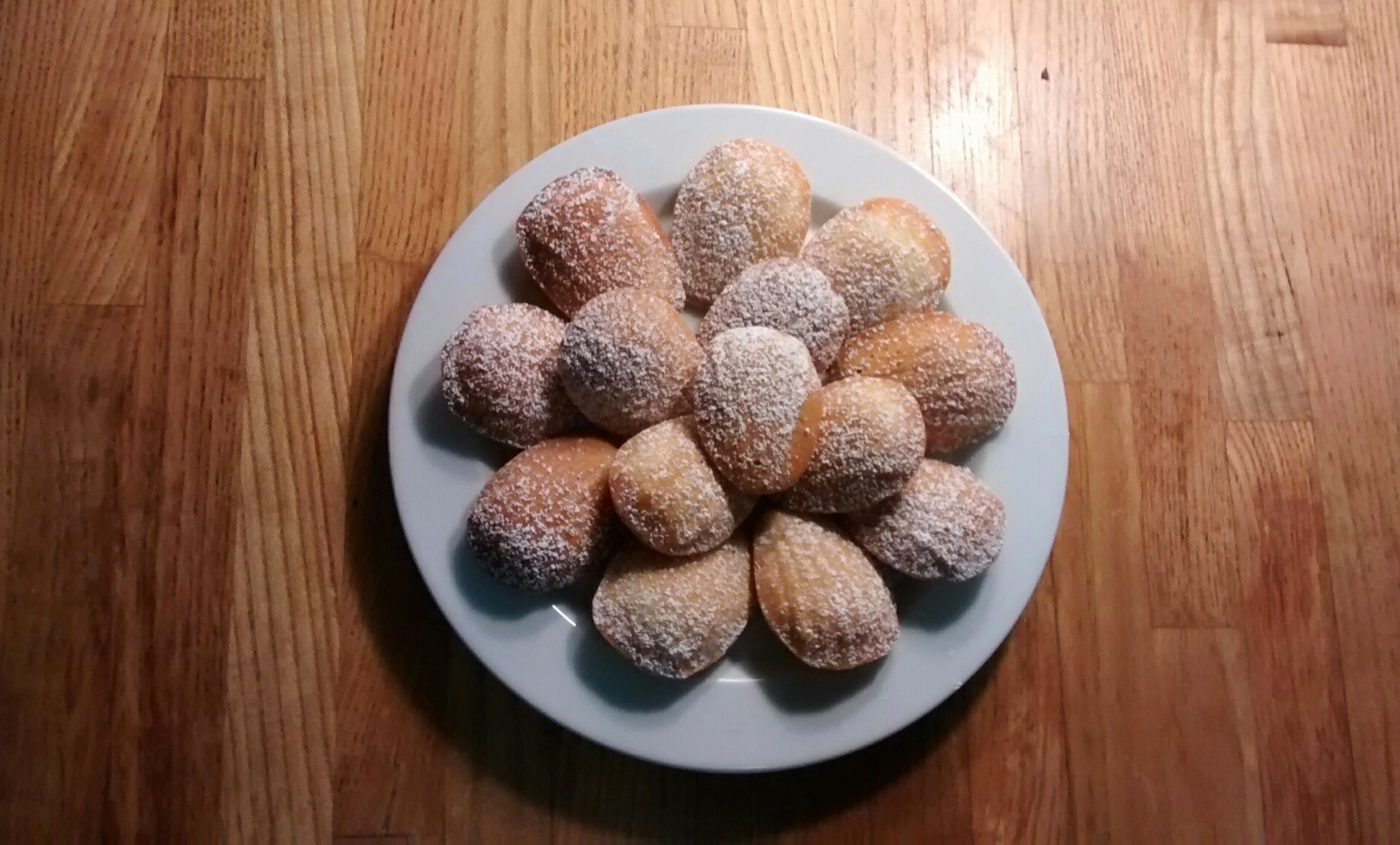 Lemon and honey madeleines