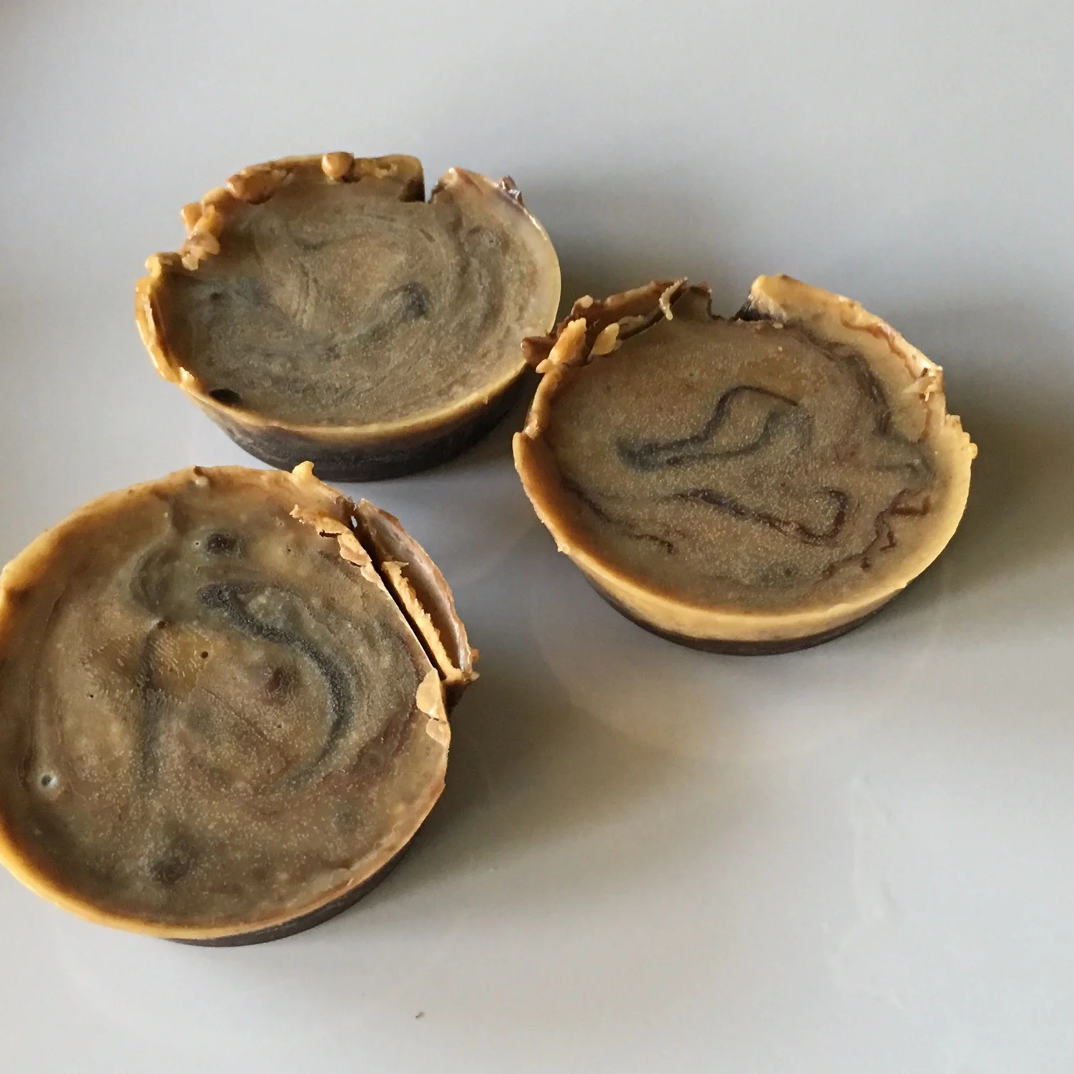 No-bake chocolate peanut butter cups.