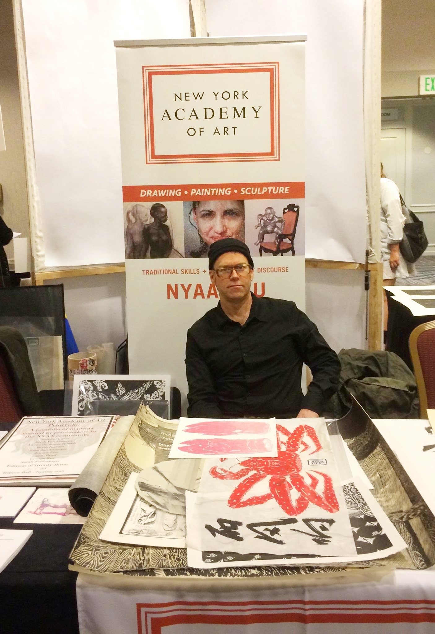 John Jacobsmeyer, the Chair of Printmaking, represents New York Academy of Art in SGCI 2016