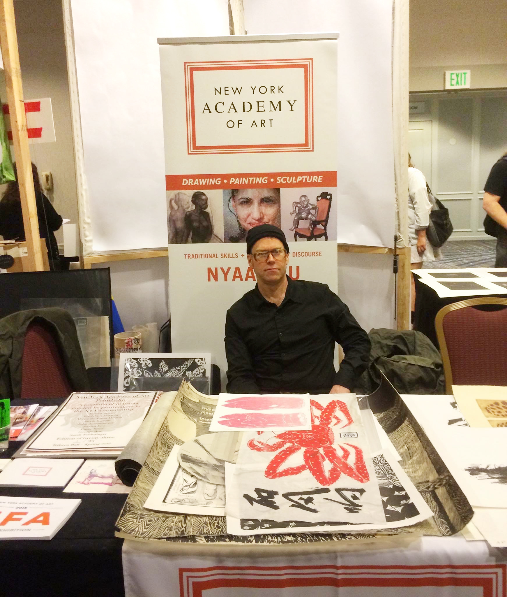 John Jacobsmeyer, the Chair of Printmaking, represents New York Academy of Art in SGCI 2016
