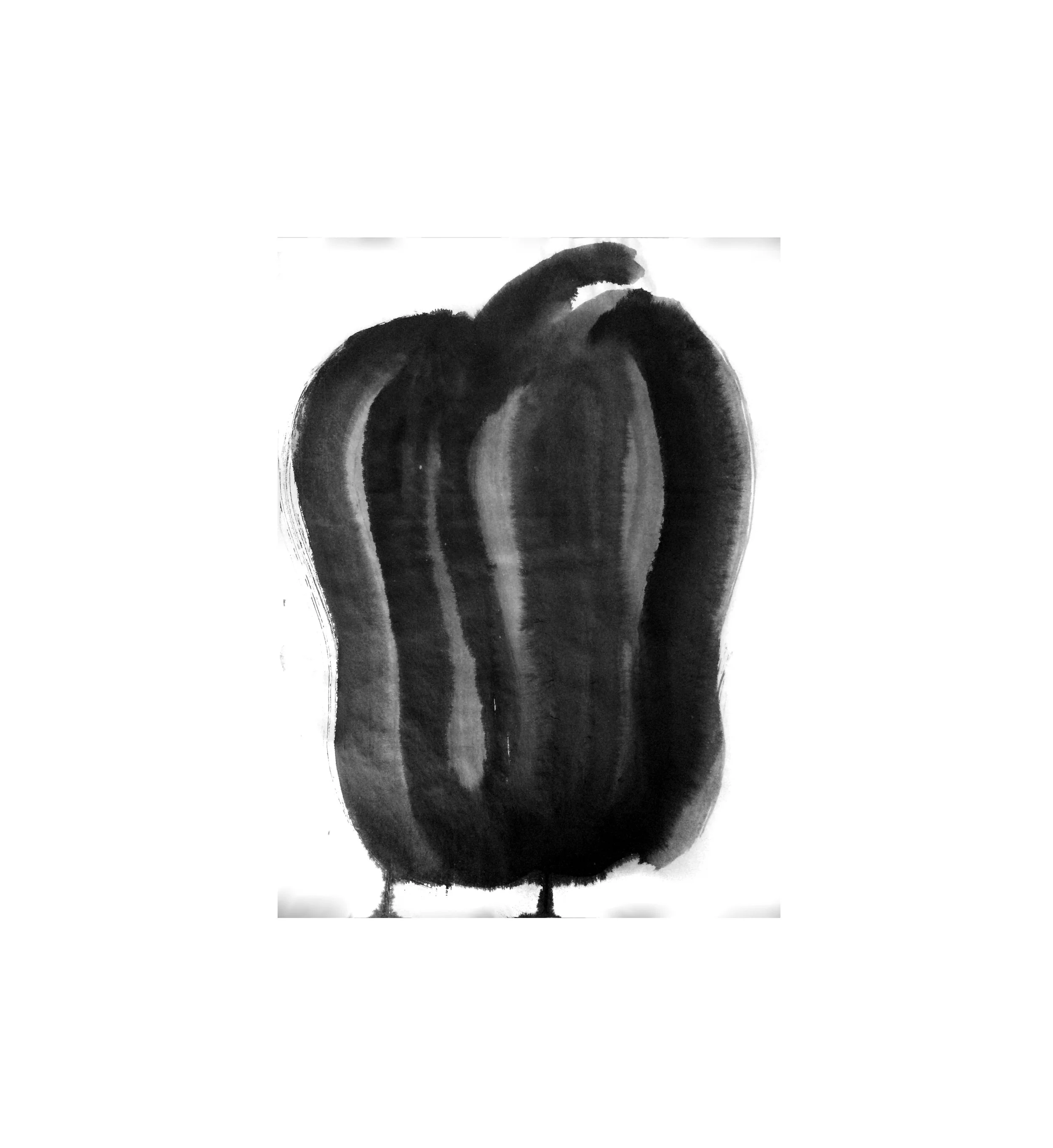 13.5" x 18" Sumi ink on Rice paper 2017