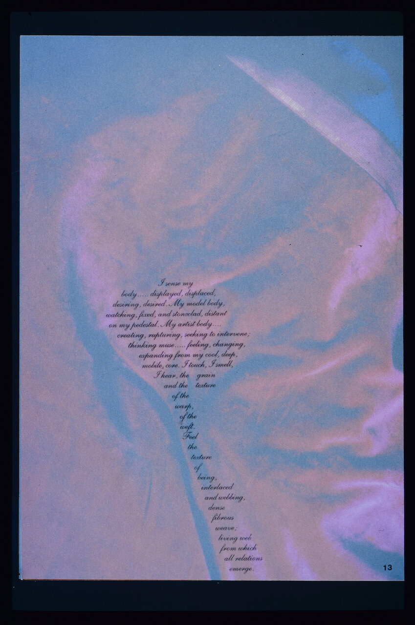 Seated Nude/Self with Performance Text Overlay #2