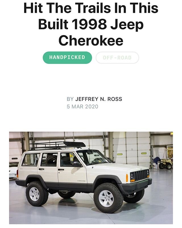 Another article about DAS XJs. Thanks for all the continued support guys, much appreciated 🙏🏼 #davisautosports #dasxj #jeepcherokee #jeepcherokeexj #cherokeexj