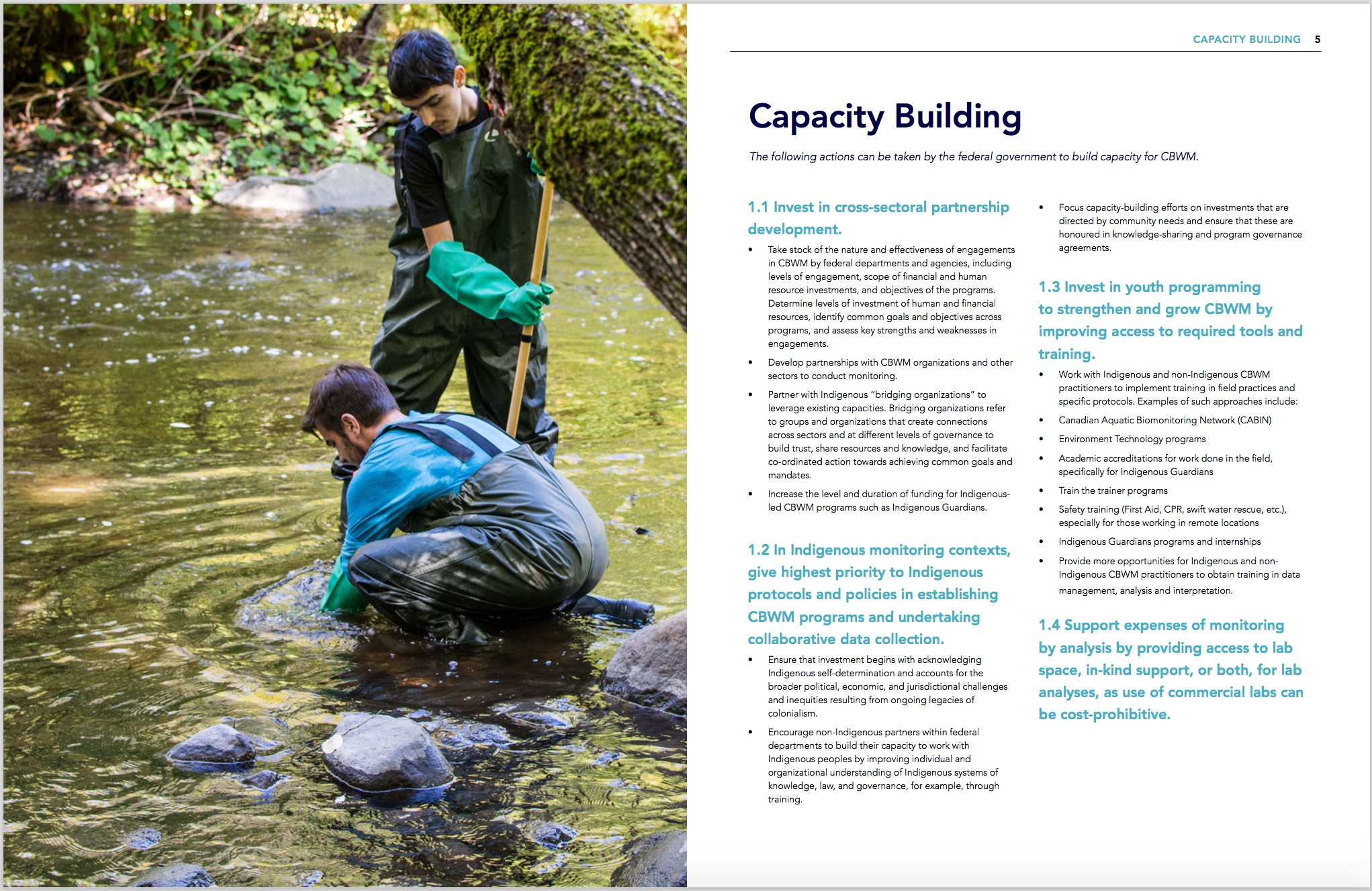 Elevating Community Based Water Monitoring in Canada: Recommendations