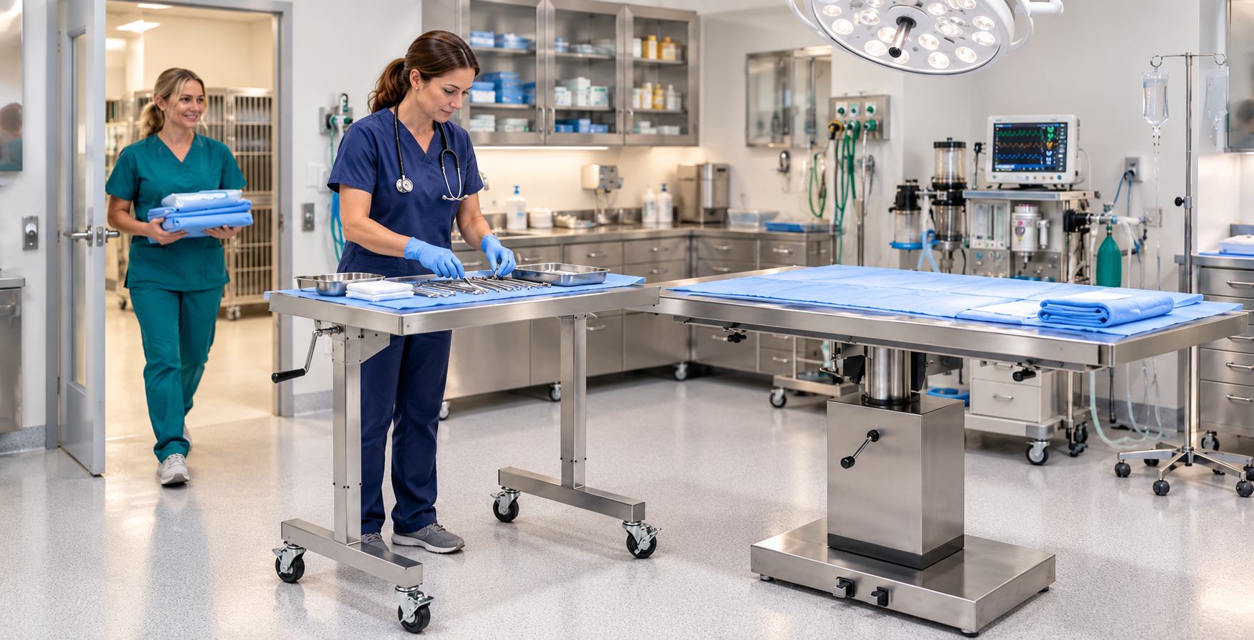5 Ways to Use a Veterinary Surgical Instrument Table in Your Practice