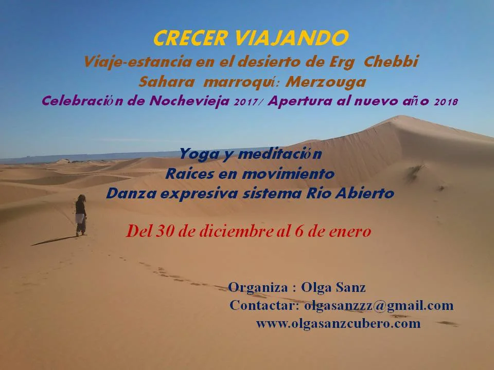 Crecer viajando - Noche vieja en el desierto