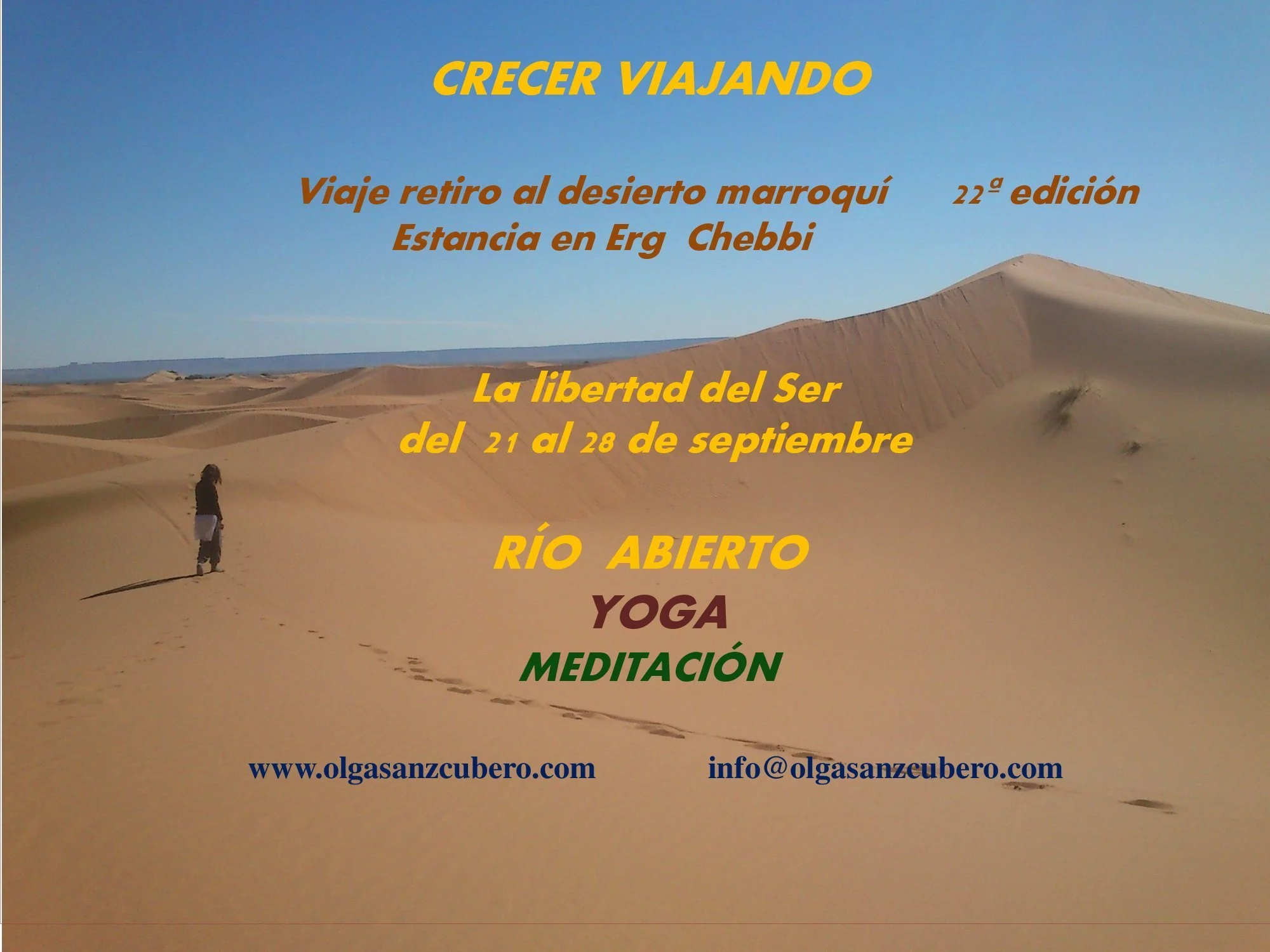 Crecer Viajando: Erg Chebbi. Viaje retiro a las dunas del desierto marroquí.