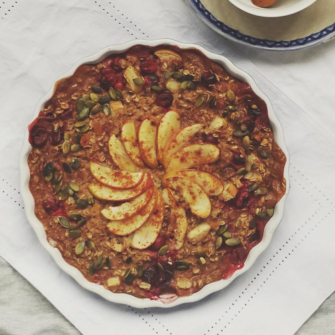 Apple & Cranberry Baked Porridge